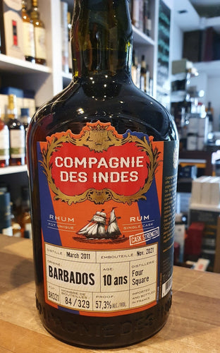 Compagnie des Indes Foursquare 10 Barbados cdi Single Cask Rum 57,3% vol. 0,7l Fassabfüllung Sonderedition Fassstärke