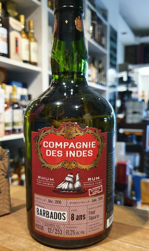 Compagnie des Indes cdi Barbados Foursquare Single Cask Rum 8 ans 61,2 % 0,7l Fassabfüllung Sonderedition limitiert auf ein