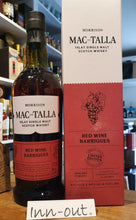 Laden Sie das Bild in den Galerie-Viewer, Mac-Talla Morrison red wine barriques limited edition cask strength Whisky Islay single malt 0,7l 53,8%  mit GP  limitiert auf D 1200 und insgesamt 7000 Flaschen 
