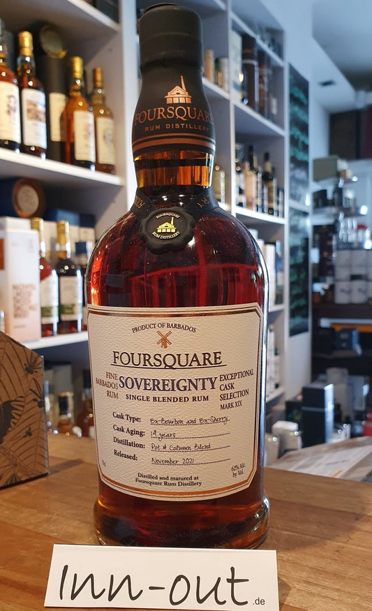 Foursquare Sovereignty 14y Barbados Rum Exceptional collection 62 % vol. 0,7l limitiert limited -