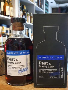 Elements of islay Peat & sherry 2 Islay blend scotch whisky 0,5l 57,2 % vol.  Schottland blend scotch Whisky mit jede