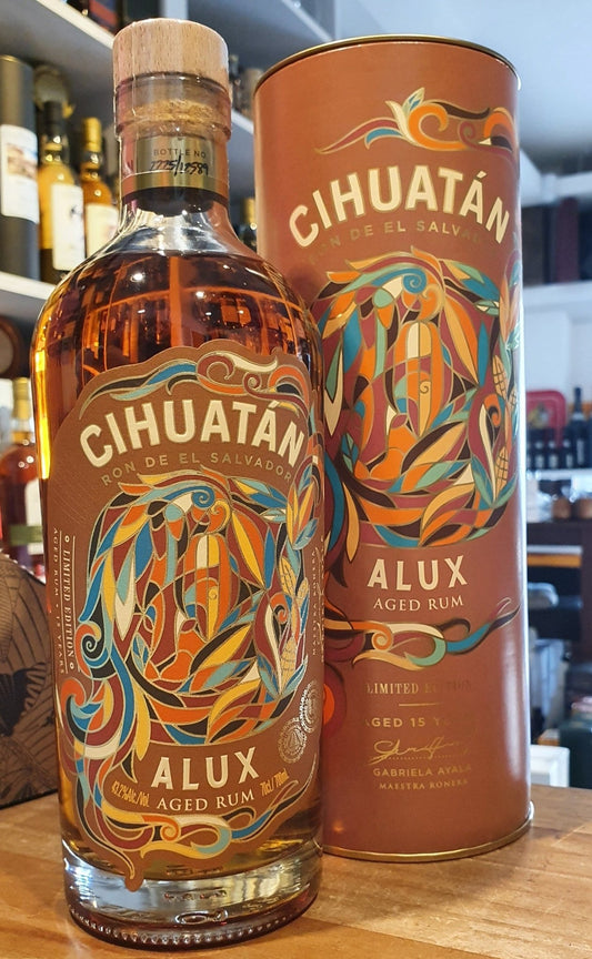Cihuatan Alux 15y 2022 0,7l 43,2% vol. Rum el Salvador. Ron de El Salvador limited edition Blend