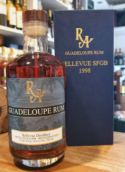 RA Guadeloupe 24y 1998 Herbst 2022 Bellevue SFGB x  Dist. 0,5l 59,4% vol. single cask Rum Artesanal #28