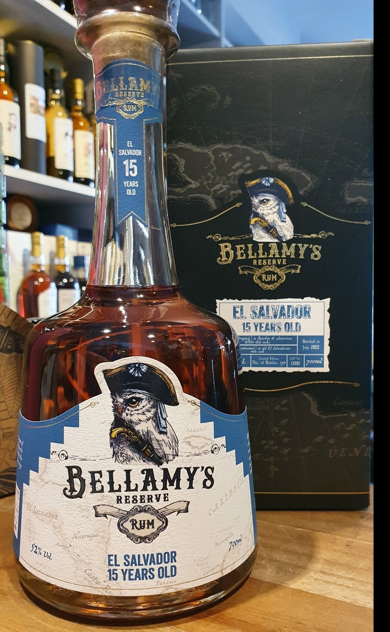 Bellamy's Reserve 15y El Salvador 2022 0,7l 52 %vol. Single cask Rum Fassstärke cask strength