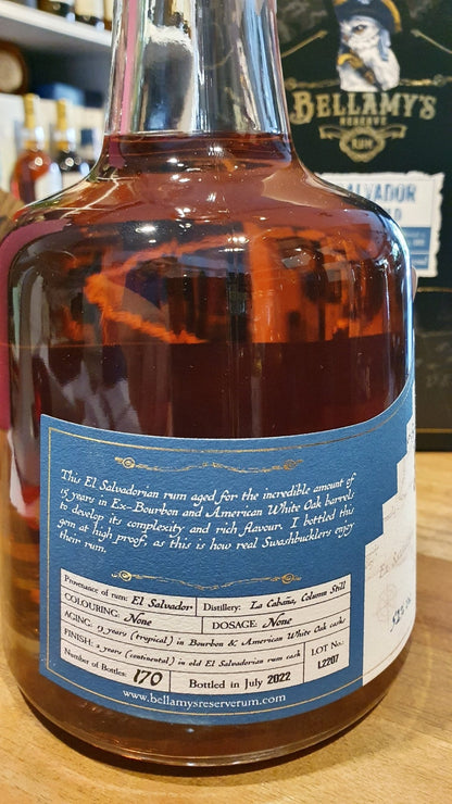 Bellamy's Reserve 15y El Salvador 2022 0,7l 52 %vol. Single cask Rum Fassstärke cask strength