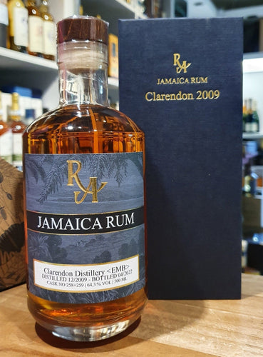 RA Jamaica 12y 2009 2022 Clarendon Distillery 0,5l 64,3% vol. um Artesanal #258 #259  Mark: EMB