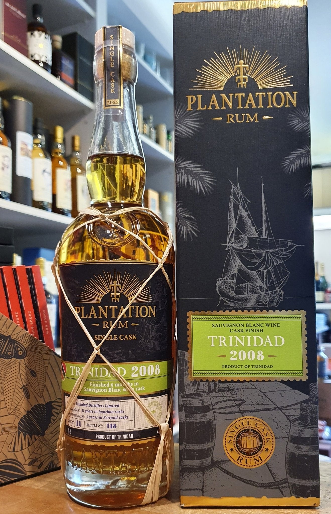 Plantation Trinidad 2008 2022 Sauvignon blanc Cask 9M XO 0,7l 48,1 % vol. single cask Rum Fassabfüllung Sonderedition ,