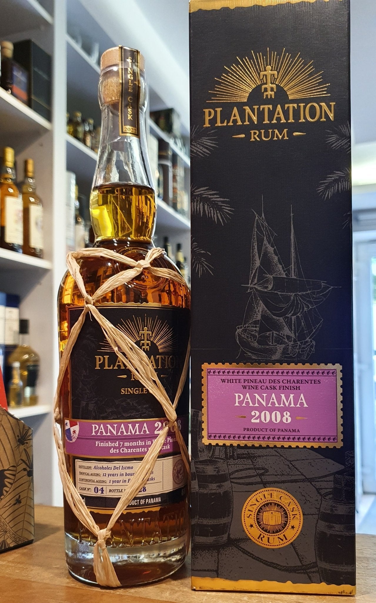 Plantation Panama 2008 2022 wPdC XO 0,7l 46,4% vol. single cask Rum bsc  limitiert auf 4 Fässer Esters: xx