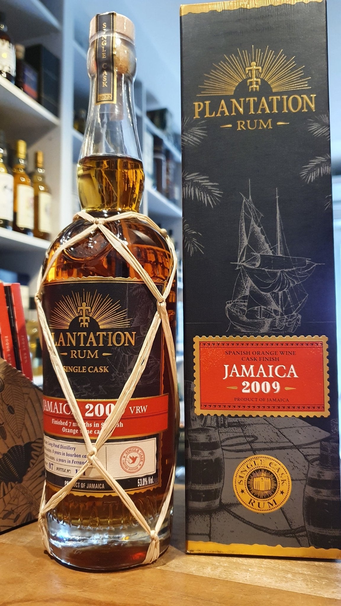 Plantation Jamaica 2009 2022 Spanish Orange Wine Cask XO 0,7l 53% vol. single cask Rum Fassabfüllung