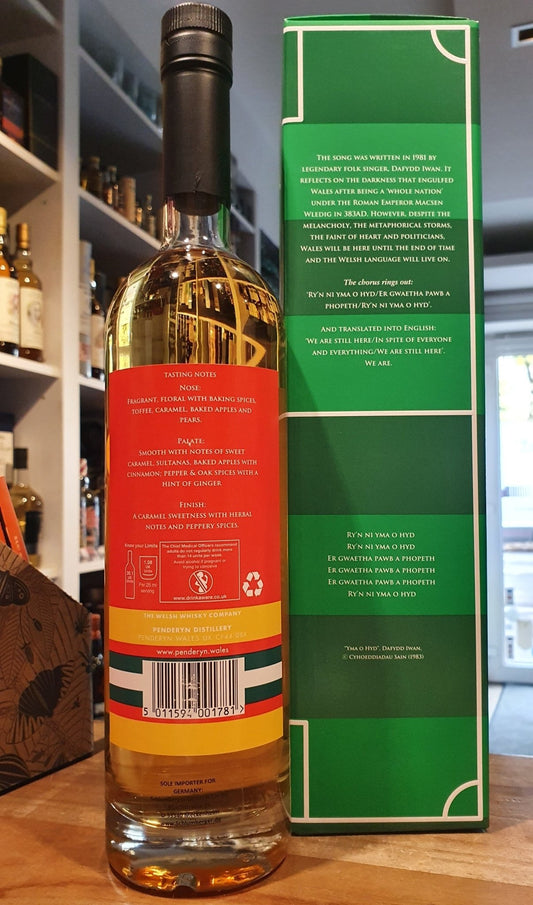 Penderyn Yma O hyd IOW #10 Edition Icon of Wales 0,7l 46% vol. mit GP Whisky wales single malt Nase: