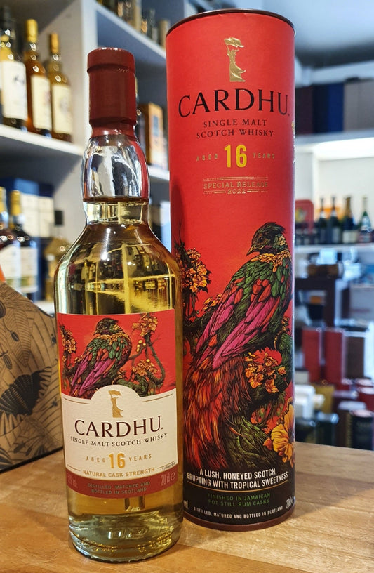 Cardhu 16 Special Release 2022 0,2l 58 % vol. Single malt  Nase:  Zitronenschale,  reifer Mango, Grapefruit, Moos,