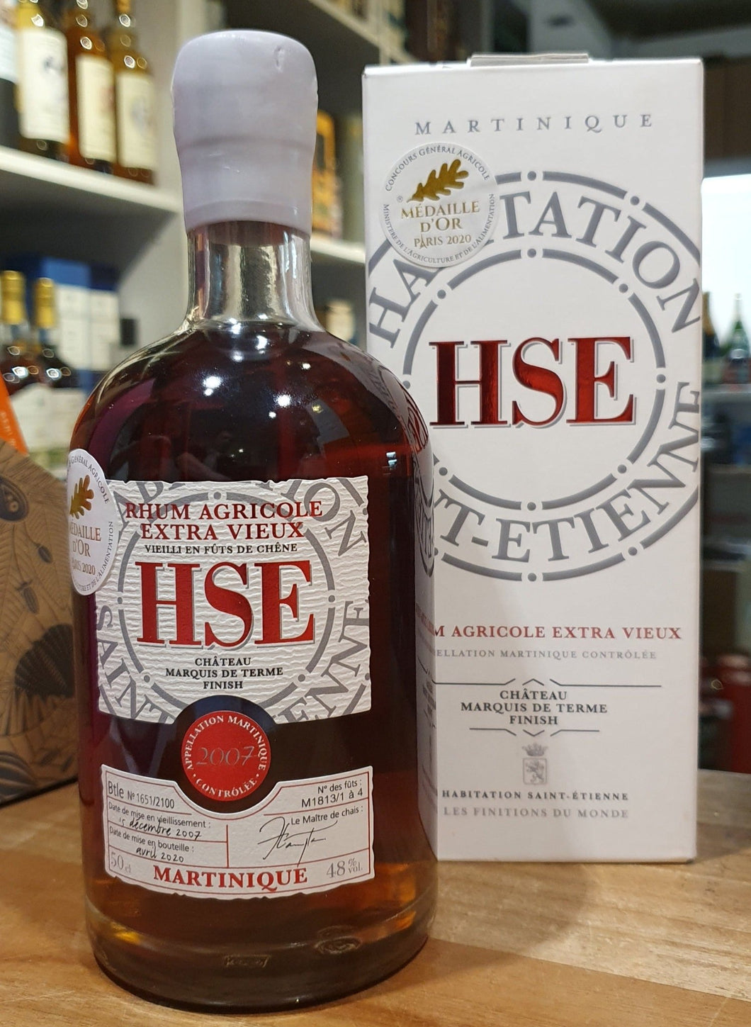 HSE 2007 2020 chateau Marquis de Terme cask 48% vol. 0,7l Rum Agricole Rhum Martinique  limitiert auf 2100 Flaschen