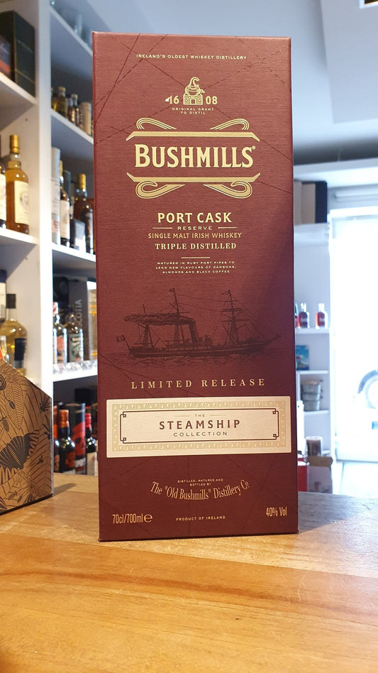 Bushmills Collection Steamship édition limitée en fût de porto 0,7l 40% vol. whisky irlandais