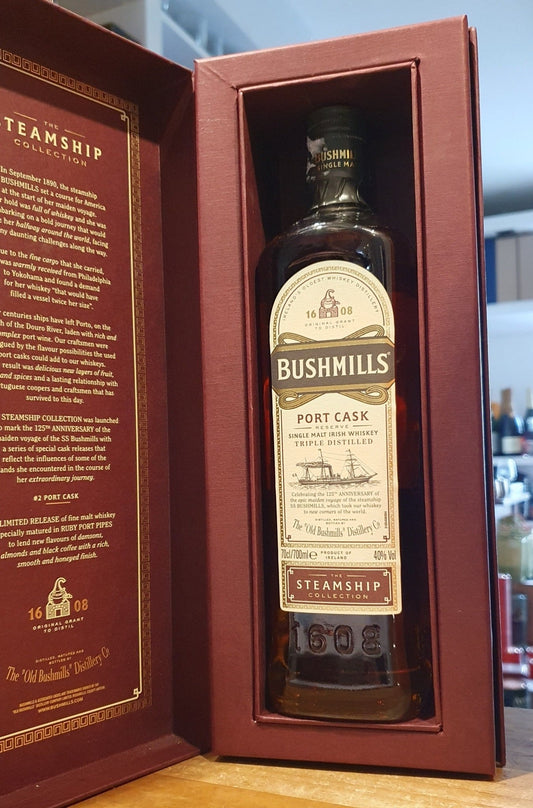 Bushmills Port cask Édition limitée Steamship Collection 0,7l 40% vol. Whiskey irlandais
