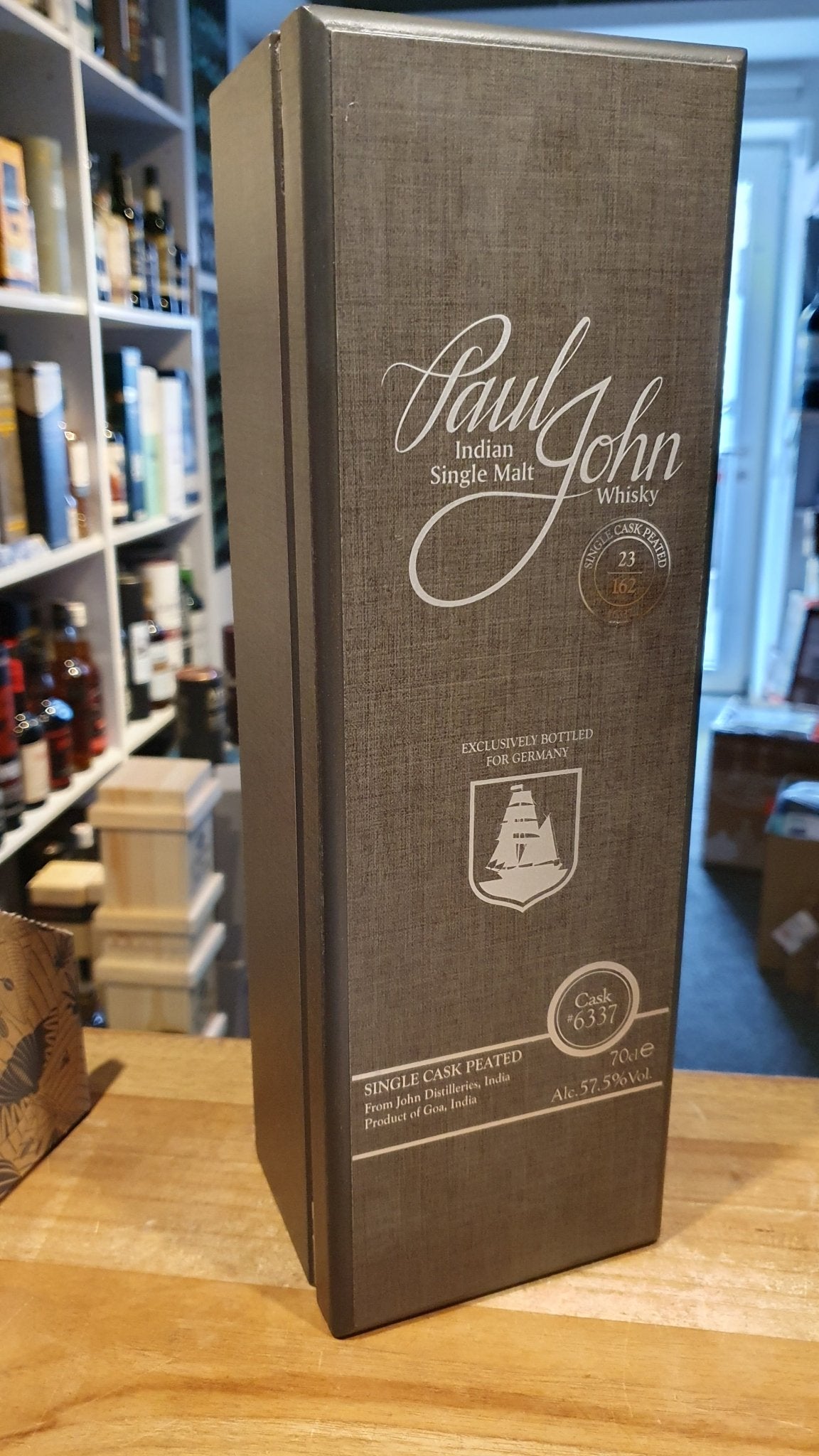 Paul John 2015 peated single cask 2022 Edition 57,5% vol. 0,7l Single Malt indien #6337 limited limitiert