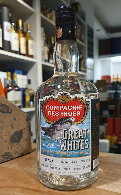x Compagnie de indes Ghana Mid West Dist. white Rum 0,7l 50% vol. Overproof - inn-out-shop