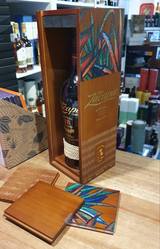 Ron Zacapa Centenario 23 Wooden Giftbox 0,7 40%vol. m.GP Rum Guatemala Holz Geschenk Packung    -