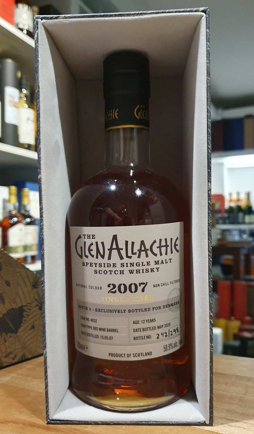 Glenallachie 2007 2020 12 red wine cask 59,9 % vol. 0,7l Single Malt Whisky 12y #4632 - inn-out-shop