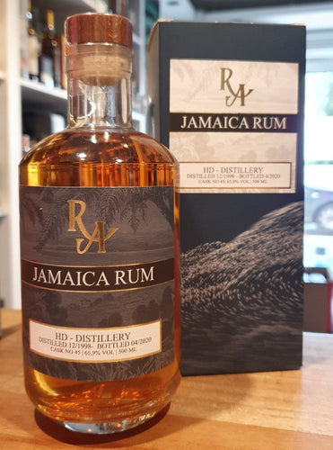 RA Jamaica HD Hampden 1998 2020 HLCF 0,5l #45 65,9% vol.single cask Rum Artesanal - inn-out-shop