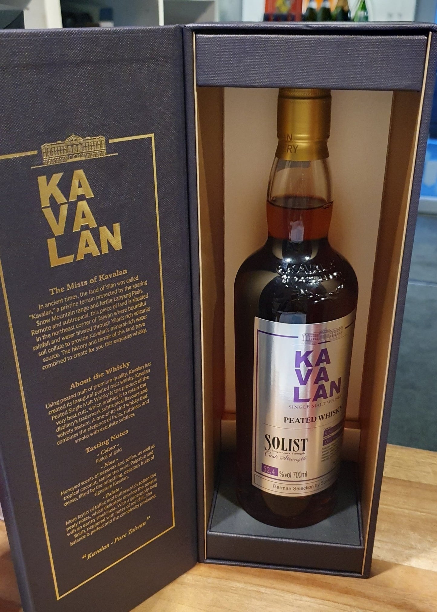 Kavalan Solist Peated 2022 0.7l Fl 52,4%vol. Taiwan Whisky #R150414044A  limitiert auf 139 Flaschen 