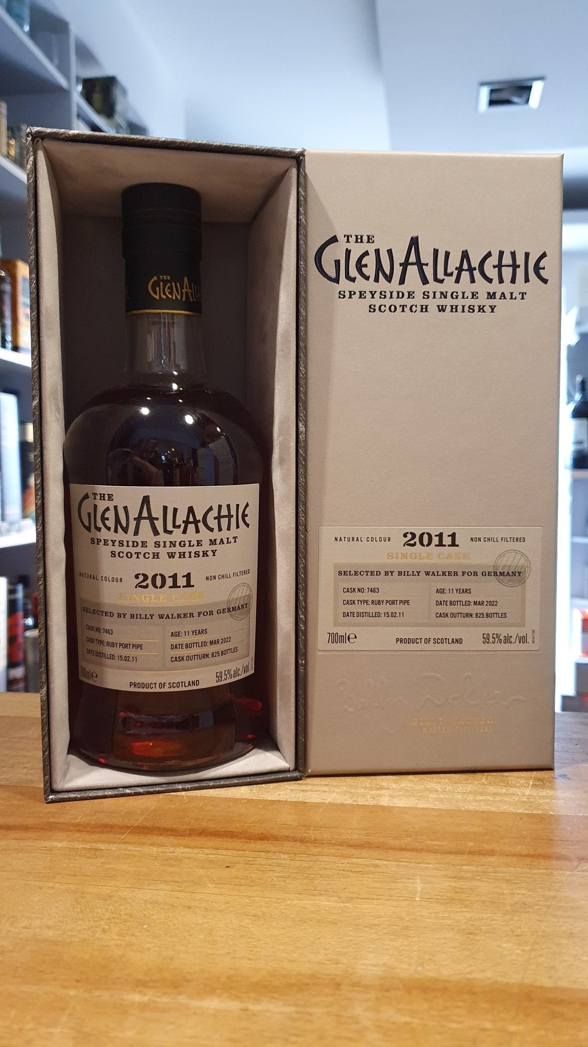 GlenAllachie 2011/2022 Ruby Port Pipe 11y 58,1% vol. 0,7l #7450 Fassstärke ki Single cask Malt Scotch