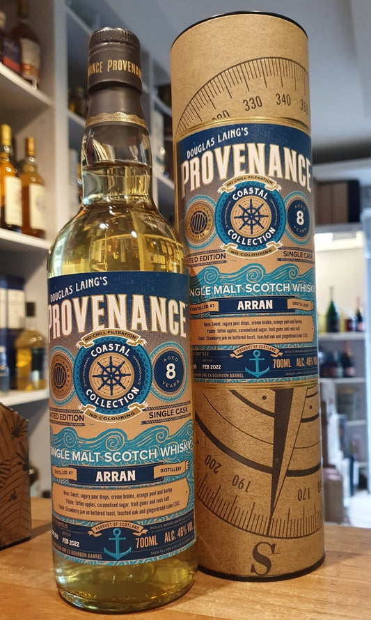 Arran 8Y single cask 2013 2022 Provenance 46% vol. 0,7l  Whisky Douglas Laing s  limitiert auf 332 Flaschen für D 