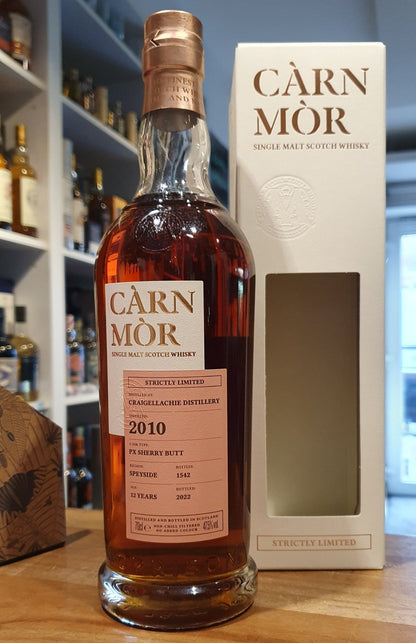 Carn Mor Craigellachie 2010 2021 11y PX Sherry Finish Speyside 47,5% vol. 0,7l  Strictly Limited Whisky     limitiert