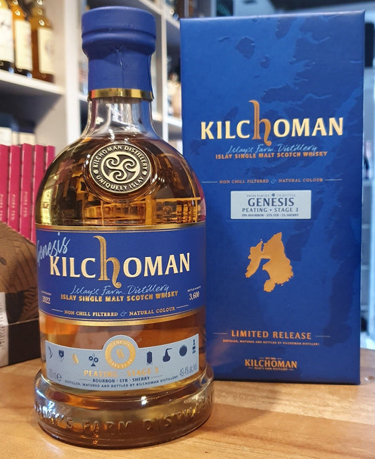 Schottland Kilchoman Whisky Genesis Harvest Stage 3 peating Cask Edition 2022 49.4 %  0,7L  70% Bourbon