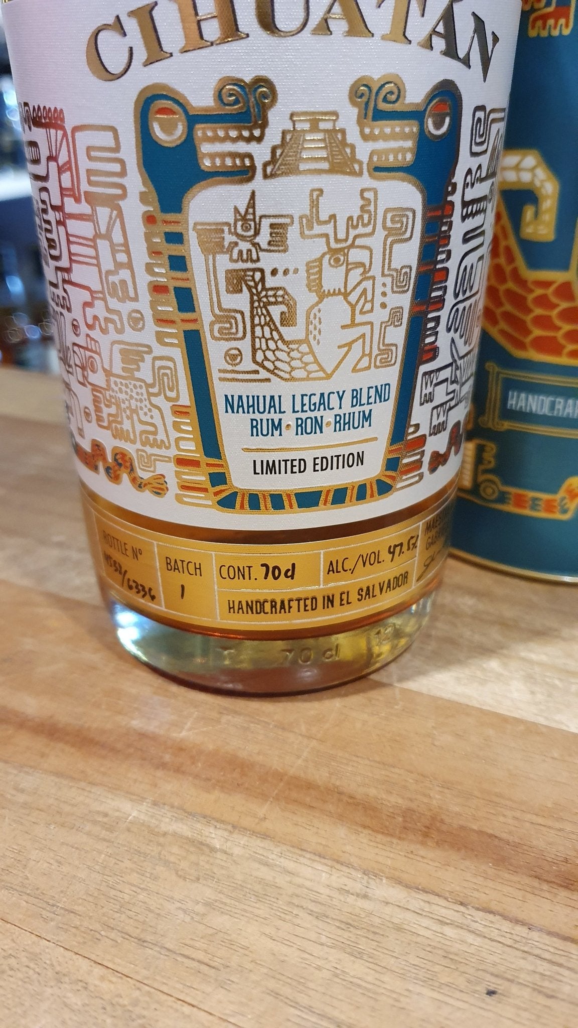 Cihuatan Nahual Lagacy batch 1 Edition blend Rhum Rum aus El Salvador 0.7l 47.5%