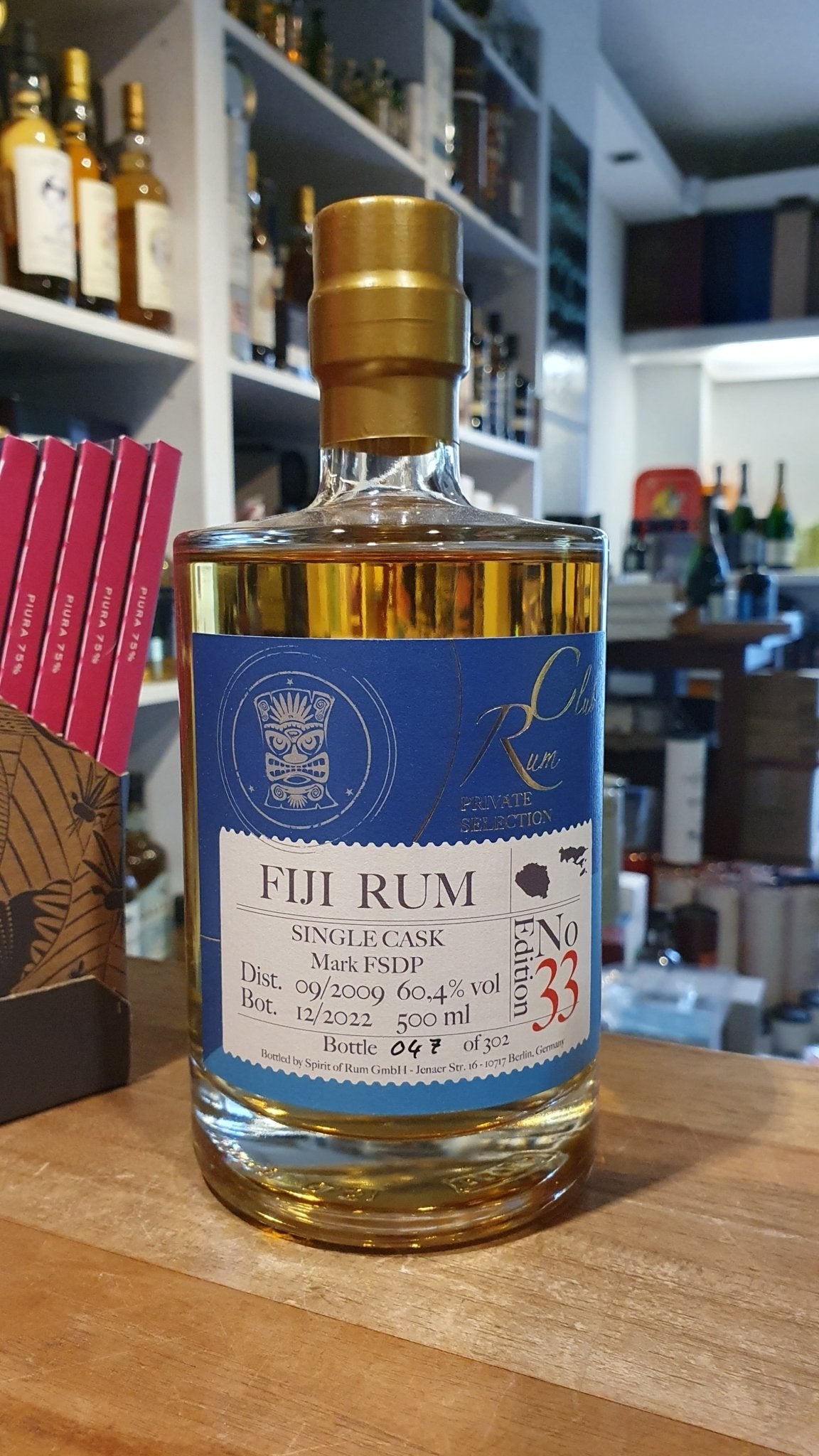 Rumclub Fiji 13y 2009 Ed.33 Marque FSPD 2022 60,4 % 0,5l fl South Pacific Distillery Mark Fehldruck FSDP