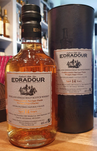 Edradour 14y Frühburgunder Cask 2007 2022 #602 0,7l Fl 46%vol. Highland single malt scotch whisky First Fill