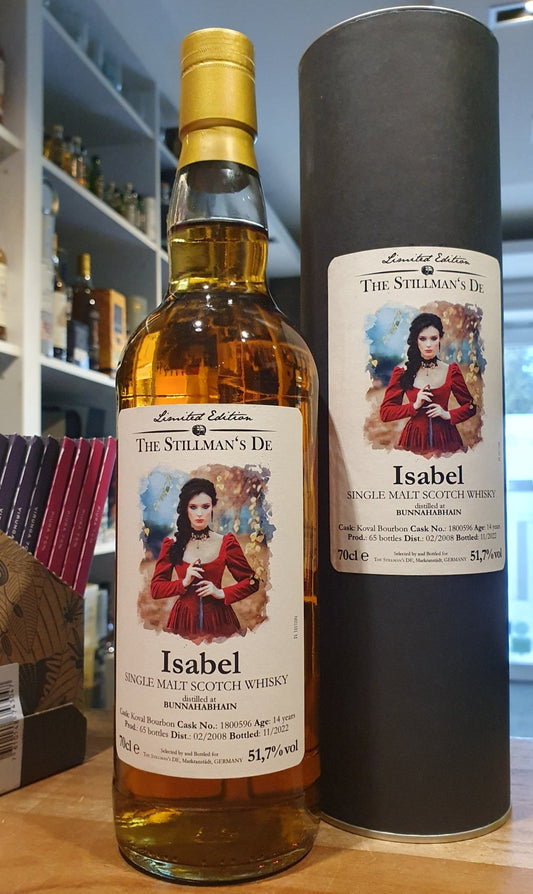 The Stillman Bunnahabhain Isabel 2008 2022 0,7l 51,7% vol. Whisky single cask Koval Bourbon cask   limitiert auf 65 Fl 