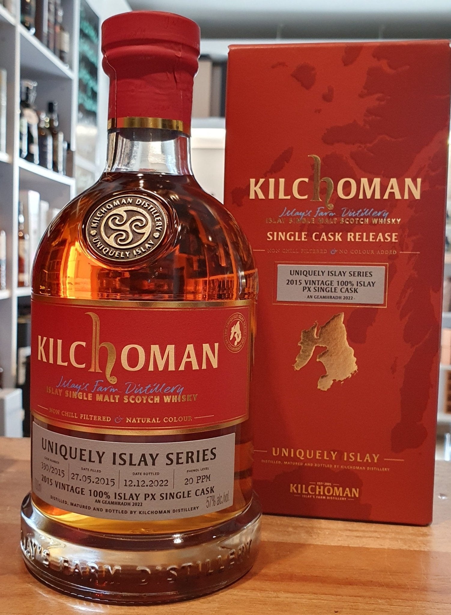 Kilchoman 2022 Vintage 2015 an Geamhradh cask Edition Uniquely Islay Series   Pedro Ximenez sherry cask 100 % islay