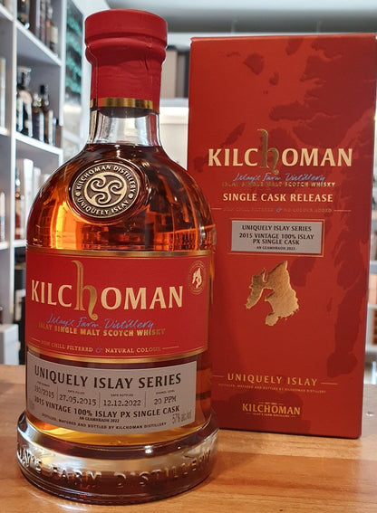Kilchoman 2022 Vintage 2015 an Geamhradh cask Edition Uniquely Islay Series   Pedro Ximenez sherry cask 100 % islay