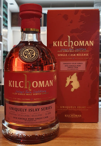 Kilchoman 2022 Vintage 2016 Port Single Cask an Geamhradh cask Edition Uniquely Islay Series  Fassstärke Cask