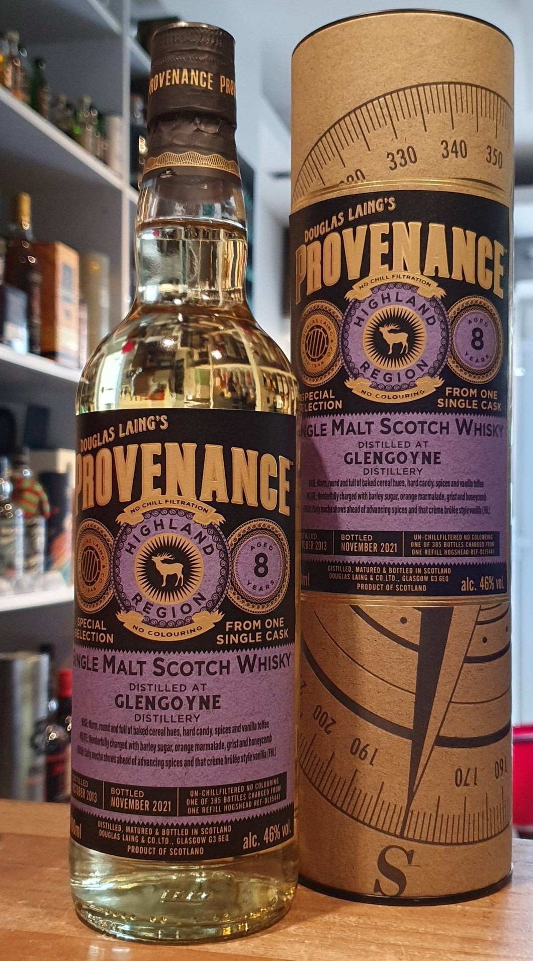 Glengoyn 8Y single cask 2013 2021 Provenance 46% vol. 0,7l  Whisky Douglas Laing s