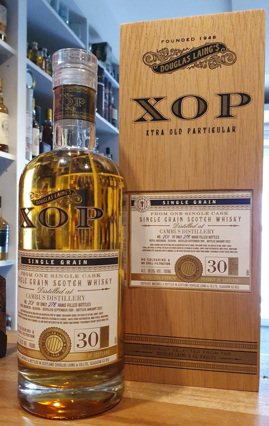 Cambus 1991 2022  30Y XOP single cask xtra Old Particular 59,5% vol. 0,7l  single grain Whisky Douglas Laing #dl15454
