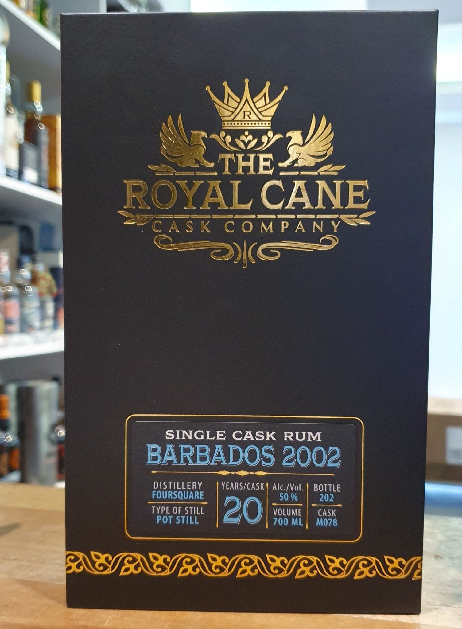 Royal Cane Barbados 2002 0,7l 50%vol. Rum single cask Distillery: Foursquare Rum 20 years -American white