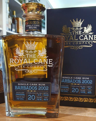 Royal Cane Barbados 2002 0,7l 50%vol. Rum single cask Distillery: Foursquare Rum 20 years -American white