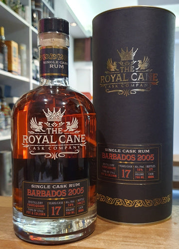 Royal Cane Barbados 2005 0,7l 58%vol. Rum single cask Dist.: Foursquare Rum - 17 years American white oak Pot & Column