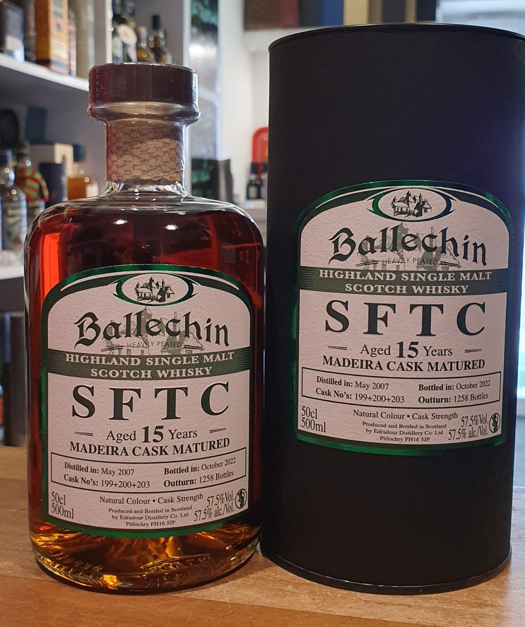 Ballechin SFTC Madeira 2007 2022 15y #199 200 203 0,5l Fl 57,5%vol. Highland single malt scotch whisky   limitiert 1258