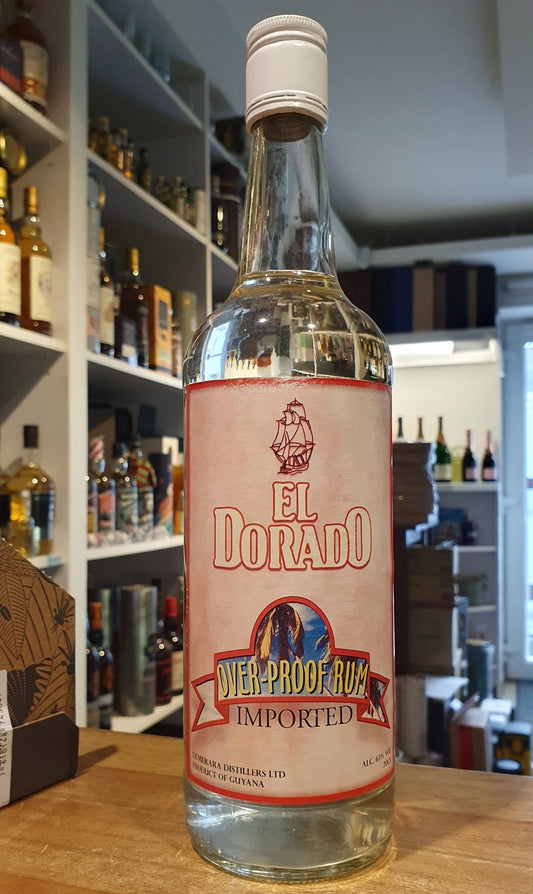 El Dorado Over-proof imported Guyana 0,7l 63% vol. Single Cask Rum Ron Demerara