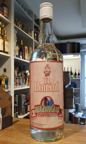 El Dorado Over-proof imported Guyana 0,7l 63% vol. Single Cask Rum Ron Demerara