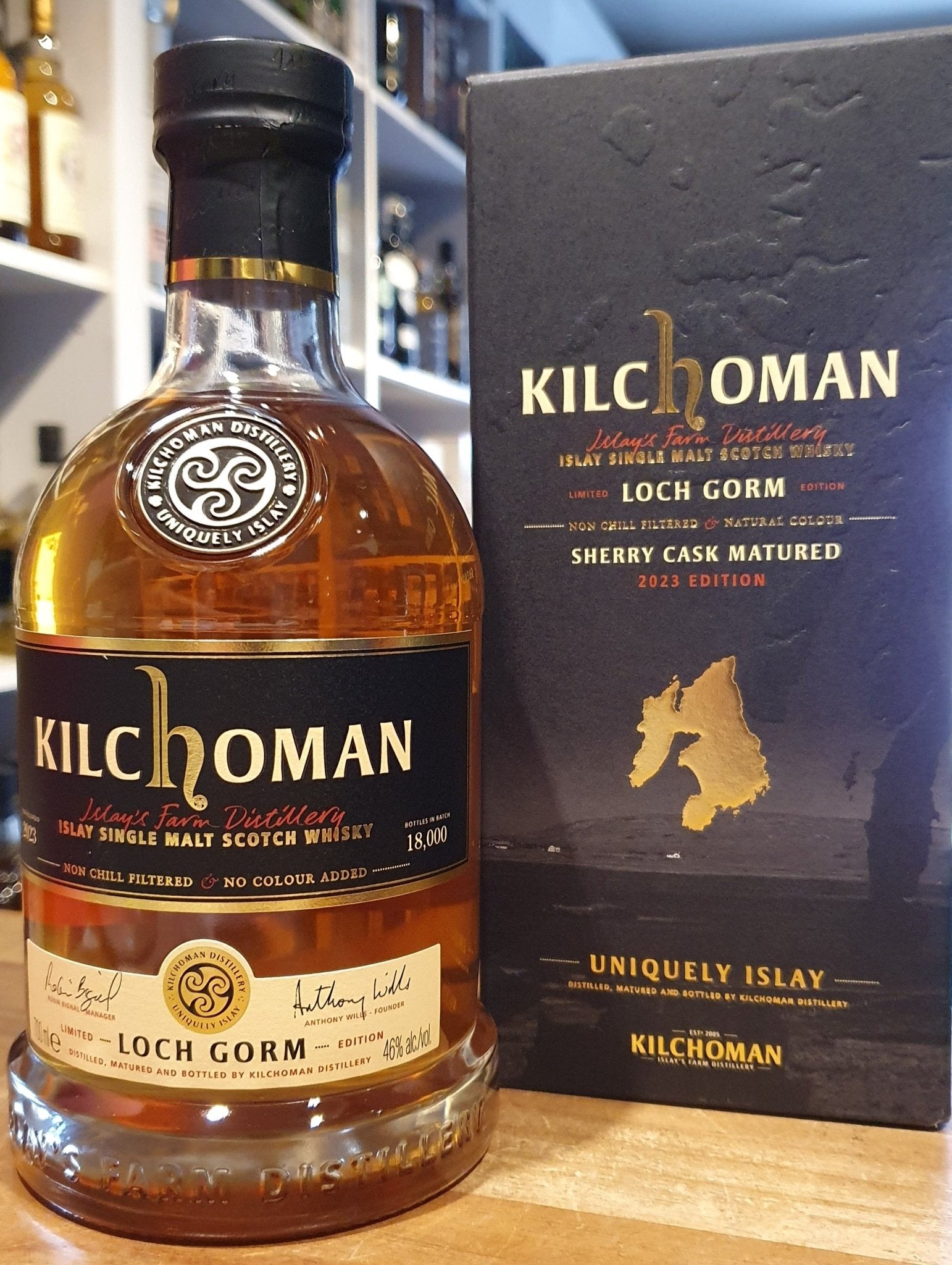Kilchoman Whisky Loch Gorm 2023 100% Sherry Butt Fassgelagerter Islay Schottland single malt scotch whisky 0.7l