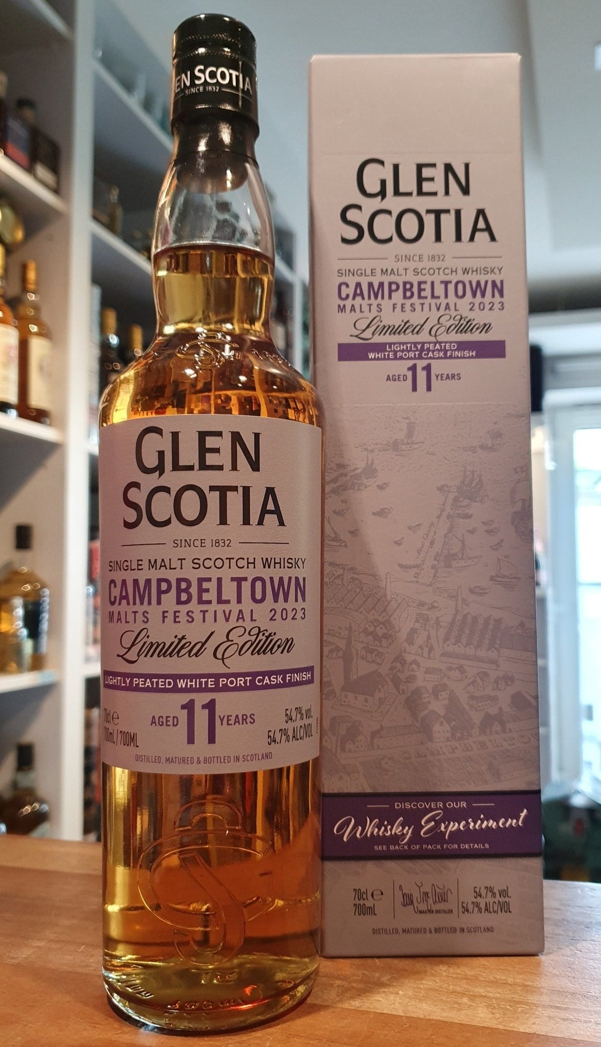 Glen scotia 11y Festival 2023 Edition white port cask 0,7l 54,7% vol. Whisky finished