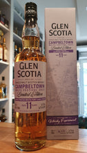 Load image into Gallery viewer, Glen scotia 11y Festival 2023 Edition white port cask 0,7l 54,7% vol. Whisky finished Glenscotia Lightly Peated CS cask strength Fassstärke limitiert neue Festival Edition 2023 Glen Scotia Campbeltown Festival Whisky reifte 11 Jahre in Bourbon-Fässern, zwölf-monatiges Finish weißen Portwein-Fässern Abgefüllt Fassstärke 54,7 Malt Campbeltown Salzigkeit maritime Warming spiced stone fruit, stewed white peach , lemongrass slight mineral element. Molasses, caramel sweetness prune fig spice. fragrant experiment
