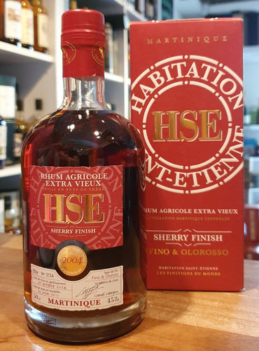 HSE 2004 2015 Fino Oloroso 45% vol. 0,7l Rum Agricole Rhum Martinique Oak Casks für 8 Jahre, Pedro Ximenez sherry