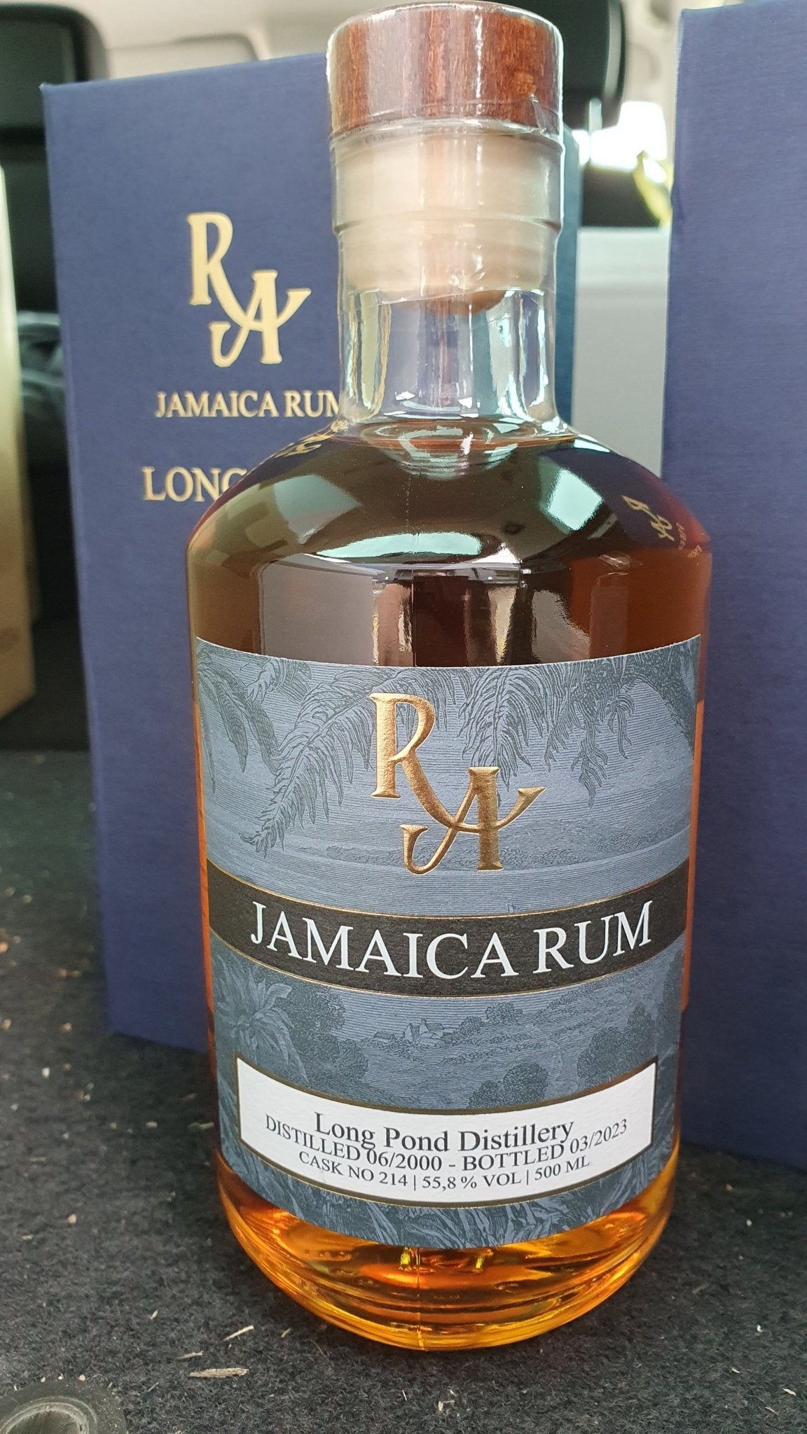 RA Jamaica 2000 2023 Long Pond 0,5l 55,8% vol. Rum Artesanal #214   limitiert auf insgesamt 240 Flaschen