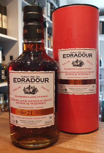 Edradour 2000 Sherry Cask 2022 #3154+3155 0,7l Fl 55,8 %vol. Highland single malt scotch whisky  limitiert auf 1059 Fla