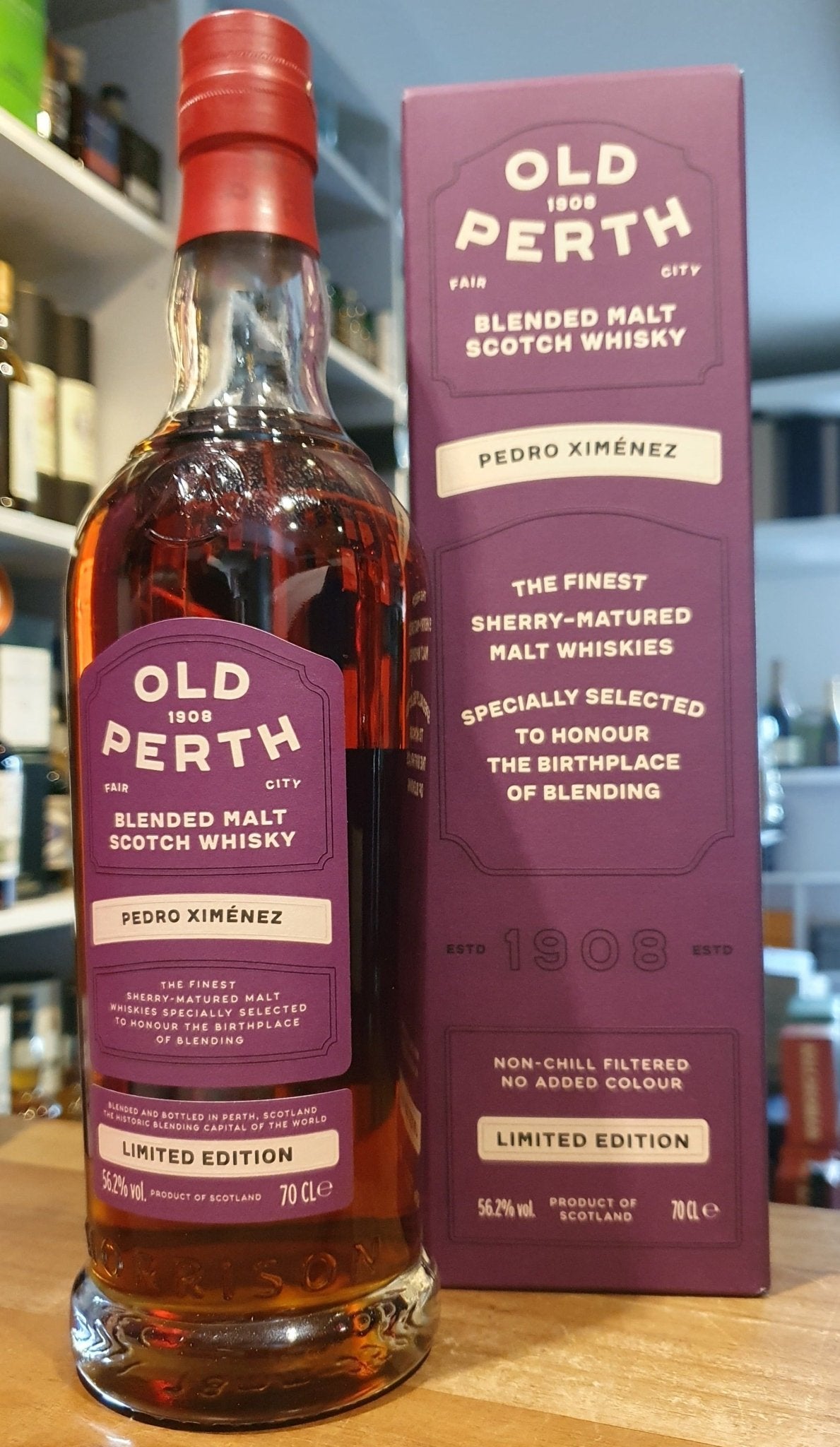 Old Perth PX cask limited Edition 0,7l 56,2% vol. Whisky  limitiert auf 7800 Flaschen weltweit   Nase  Sultanine, Pflaume, K